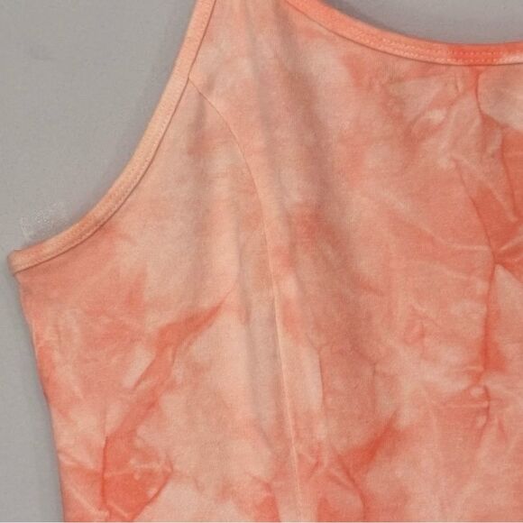 Billabong | Women’s Easy On Me Orange Tie Dye Mini Dress Spaghetti Straps Large - Picture 6 of 16